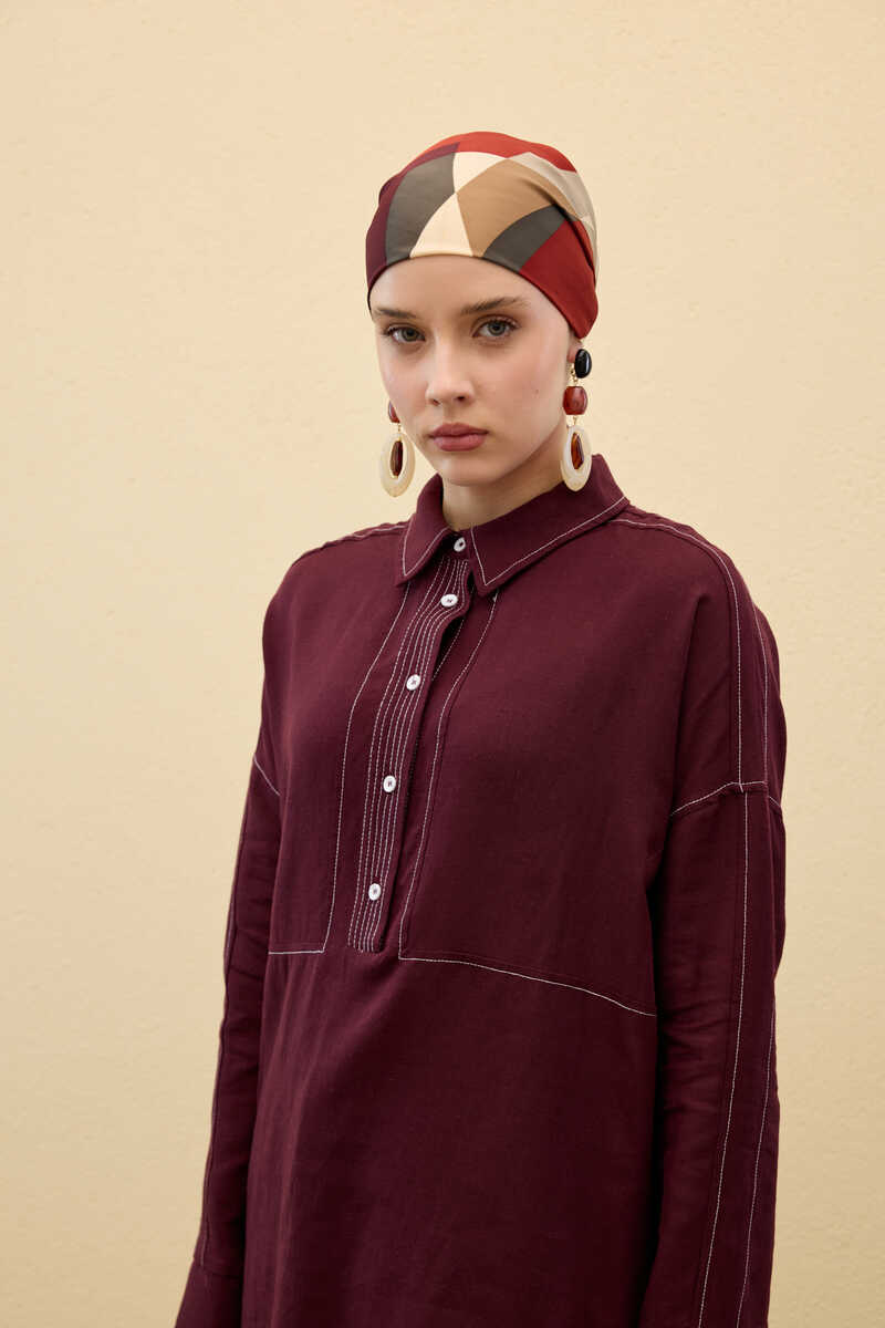 AJMER GÖMLEK BORDO - 3