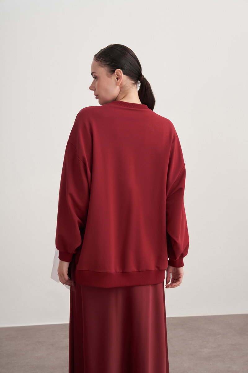 ANZE SWEAT BORDO - 5