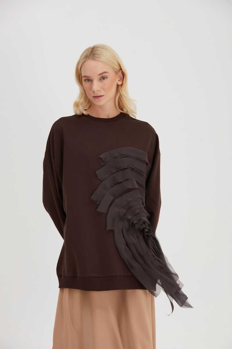 ANZE SWEAT KAHVE - 4