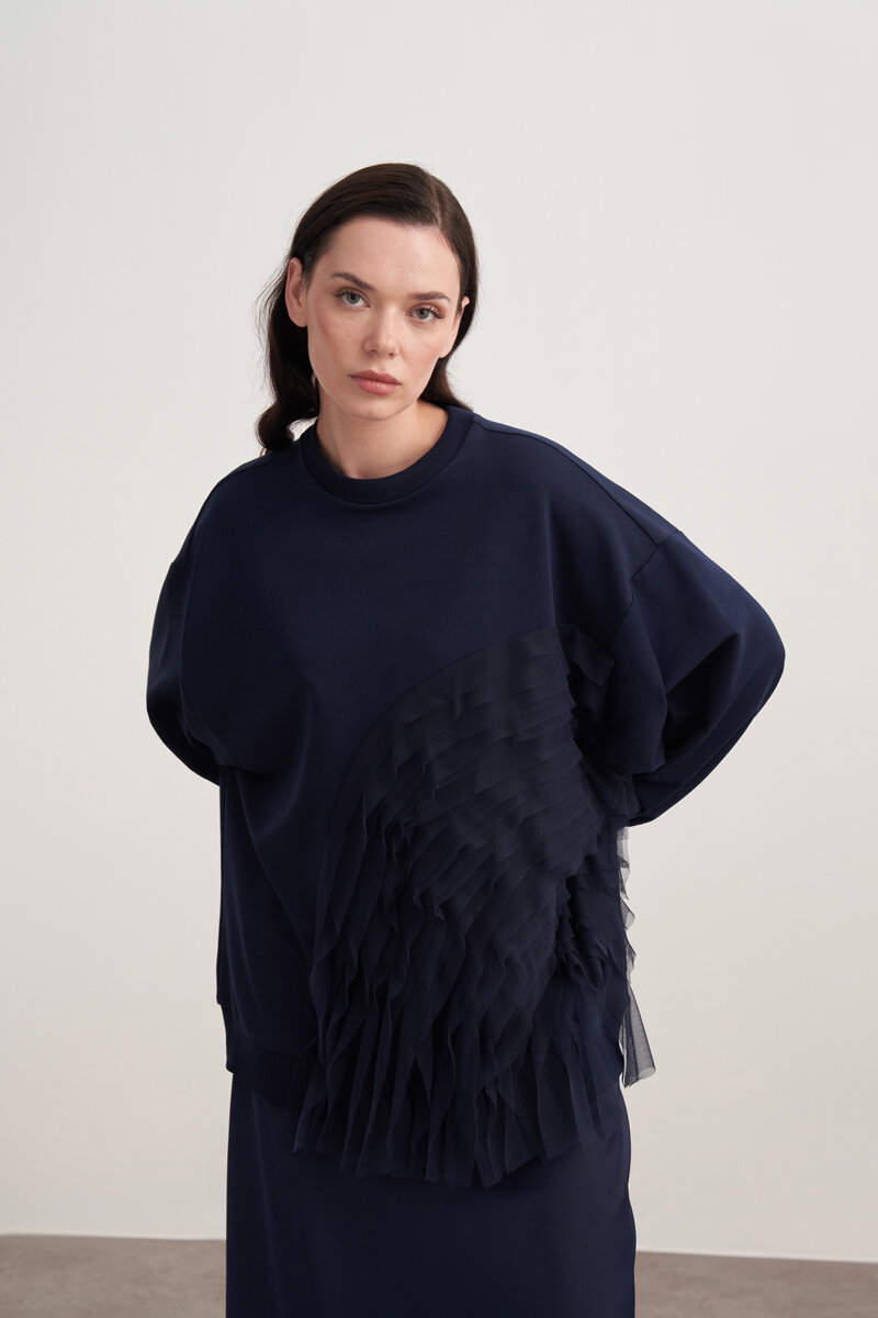 ANZE SWEAT LACİVERT - 3