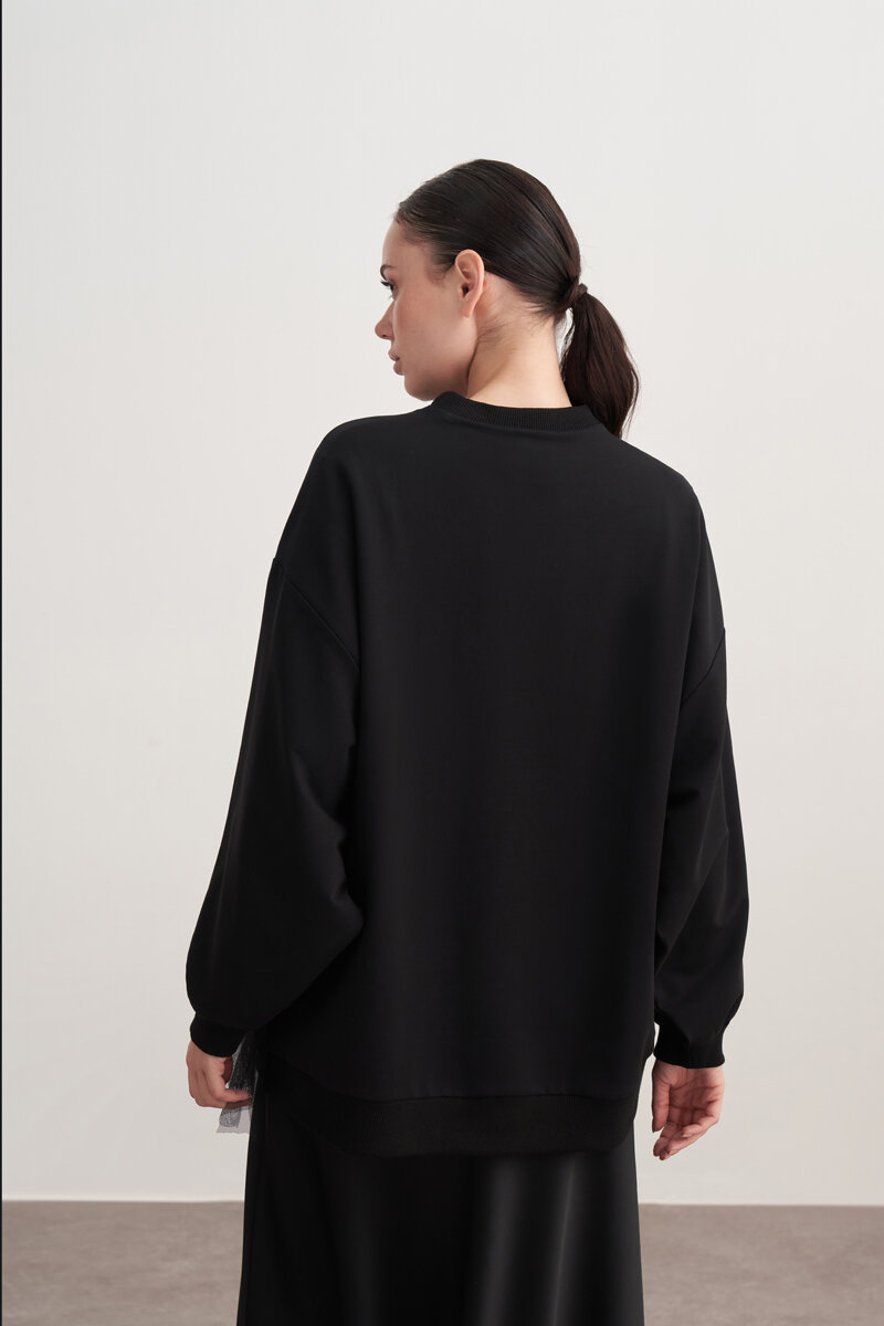 ANZE SWEAT SİYAH - 4