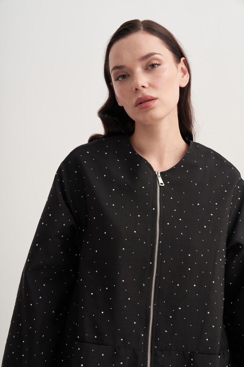 GLEAM BOMBER SİYAH - MMB