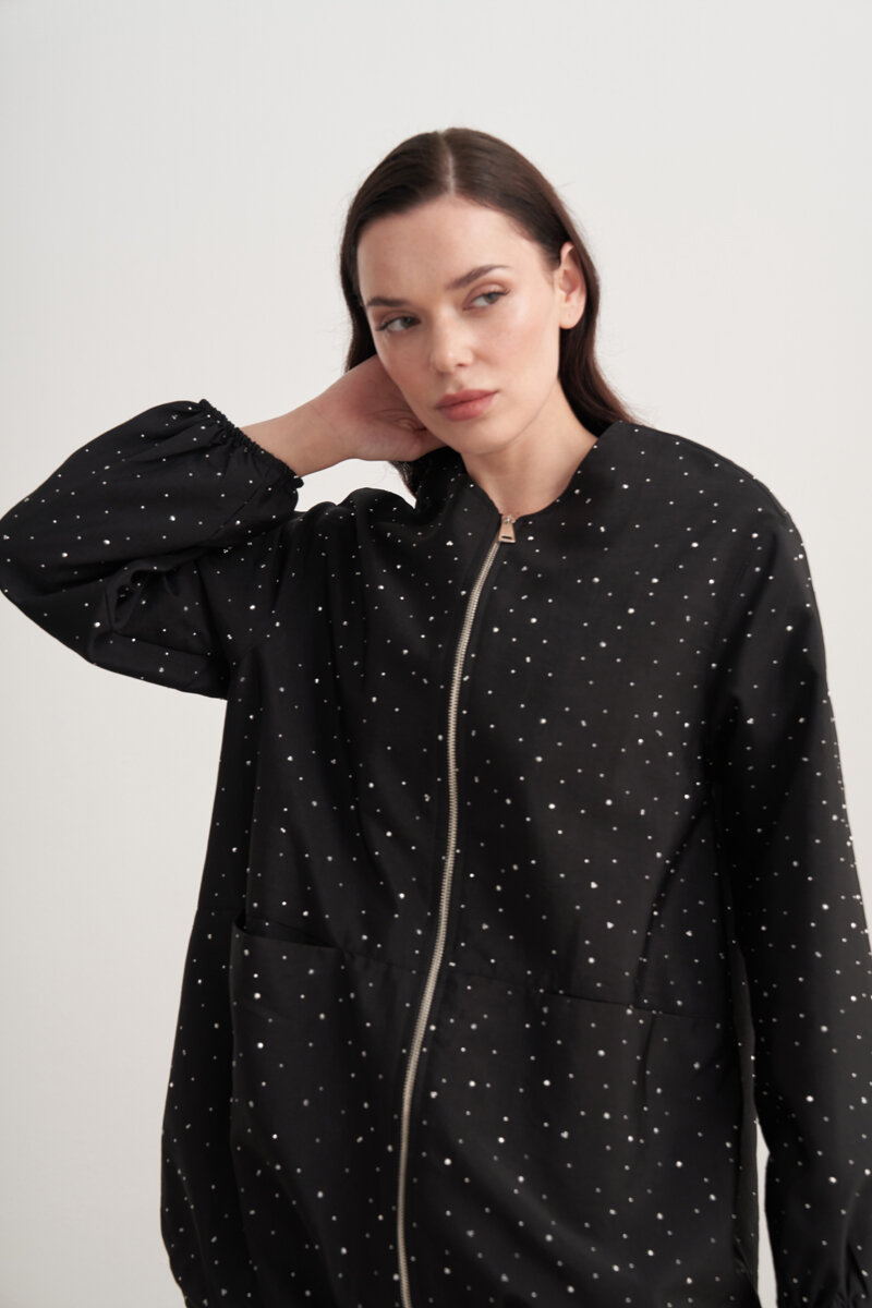 GLEAM BOMBER SİYAH - 3