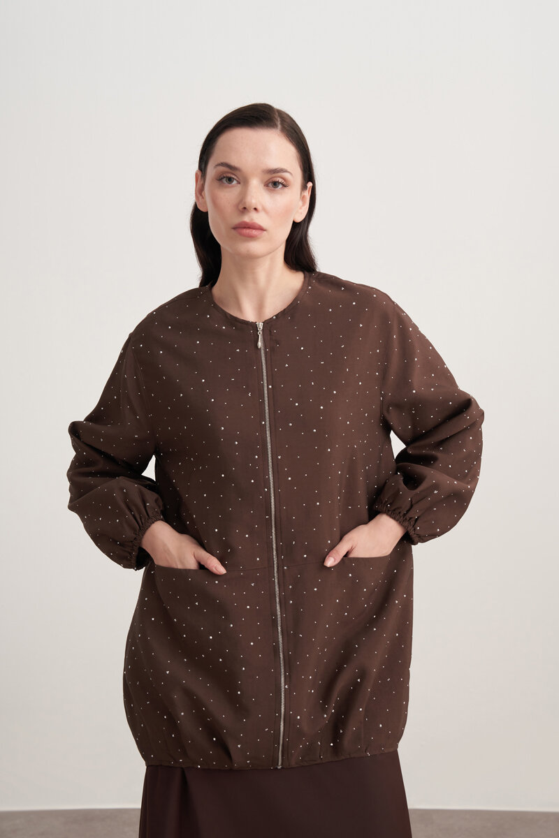 GLEAM BOMBER KAHVERENGİ - MMB