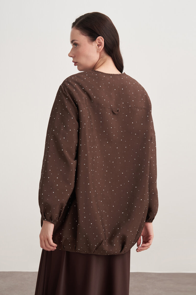 GLEAM BOMBER KAHVERENGİ - 4