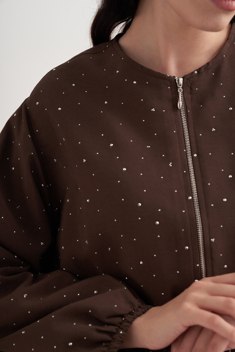 GLEAM BOMBER KAHVERENGİ - 3