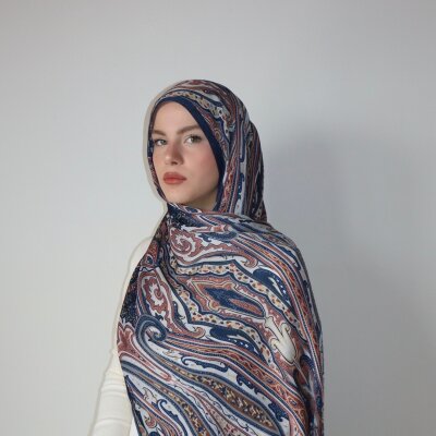 GLORY BAMBU ŞAL LACİ-KİREMİT - 