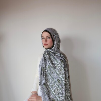 GLORY İPEK PAMUK ŞAL HAKİ - MMB