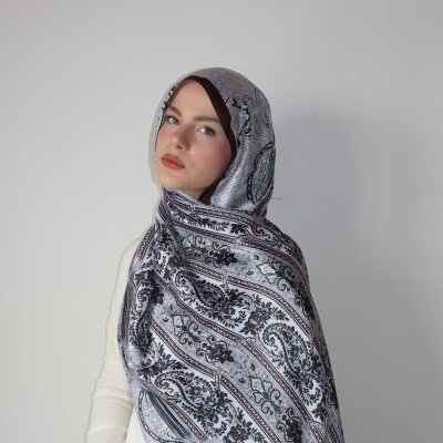 GLORY İPEK PAMUK ŞAL KAHVERENGİ - 