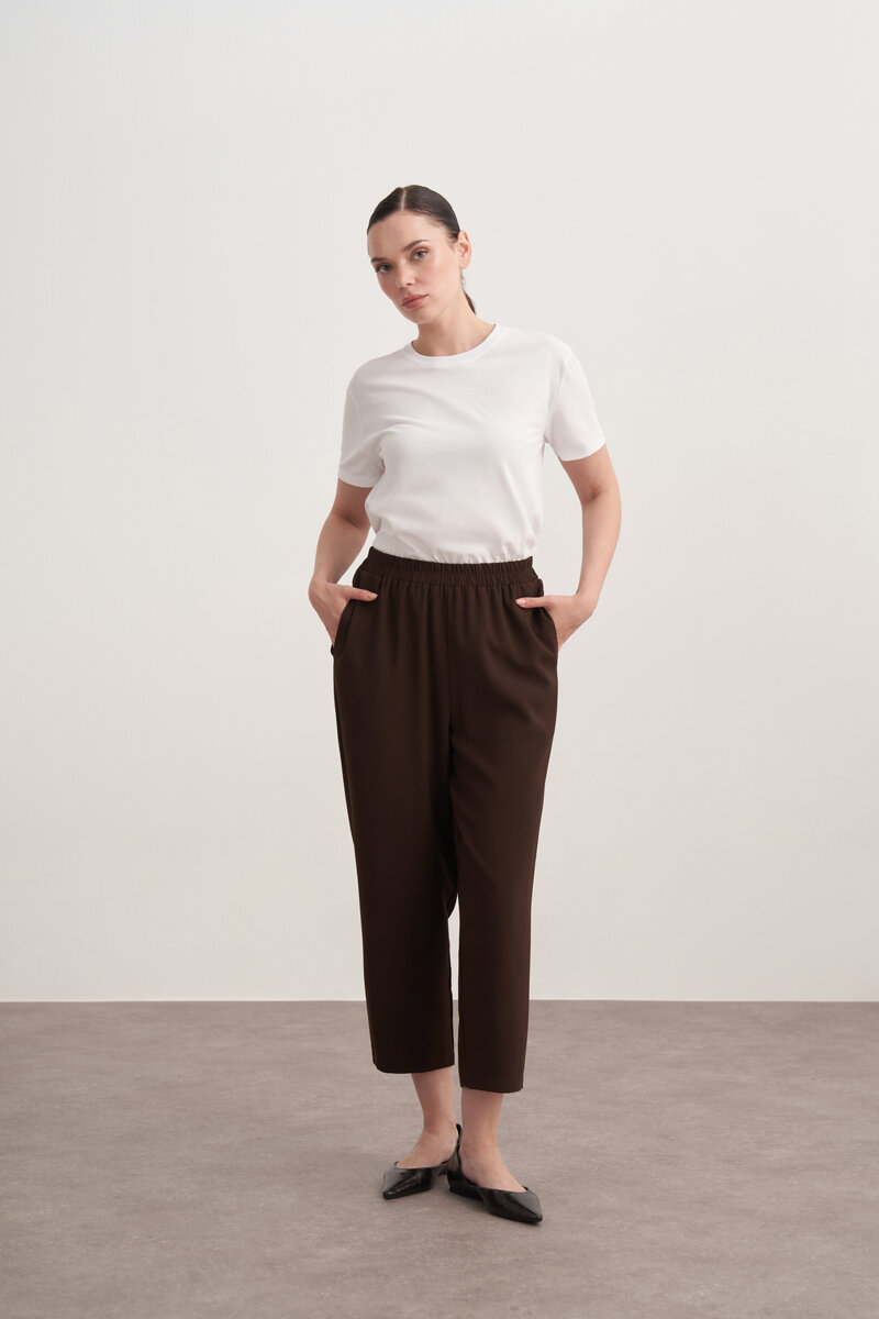 HAVUÇ PANTOLON KAHVE - MMB