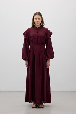 KATY ELBİSE BORDO - MMB (1)