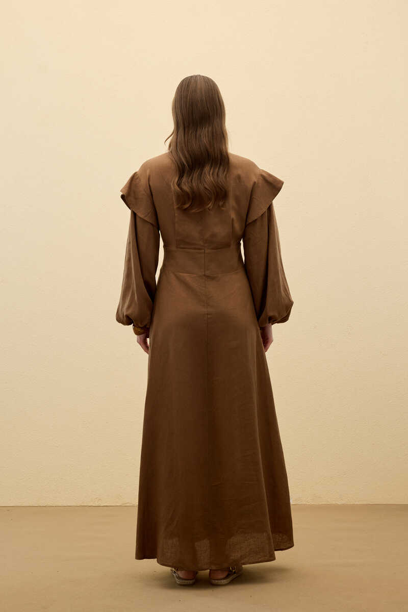 KATY ELBİSE CAMEL - 6