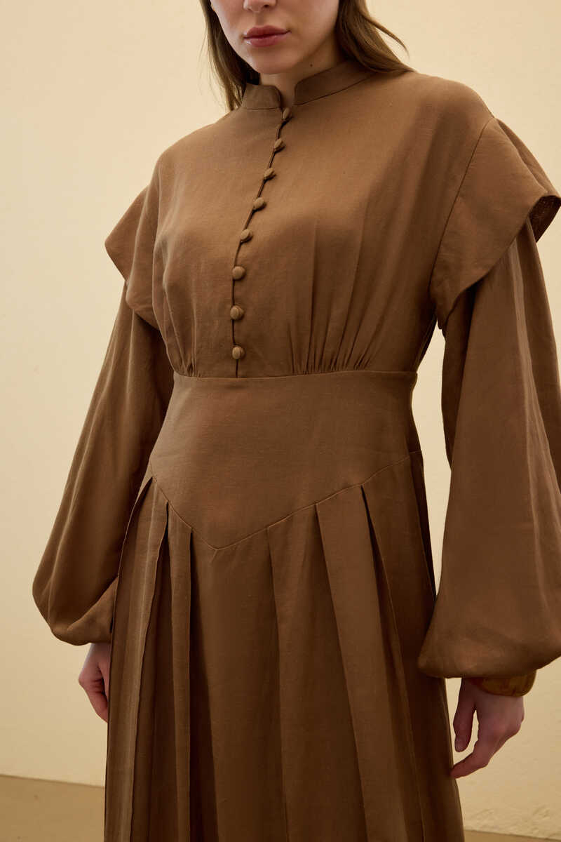 KATY ELBİSE CAMEL - 4