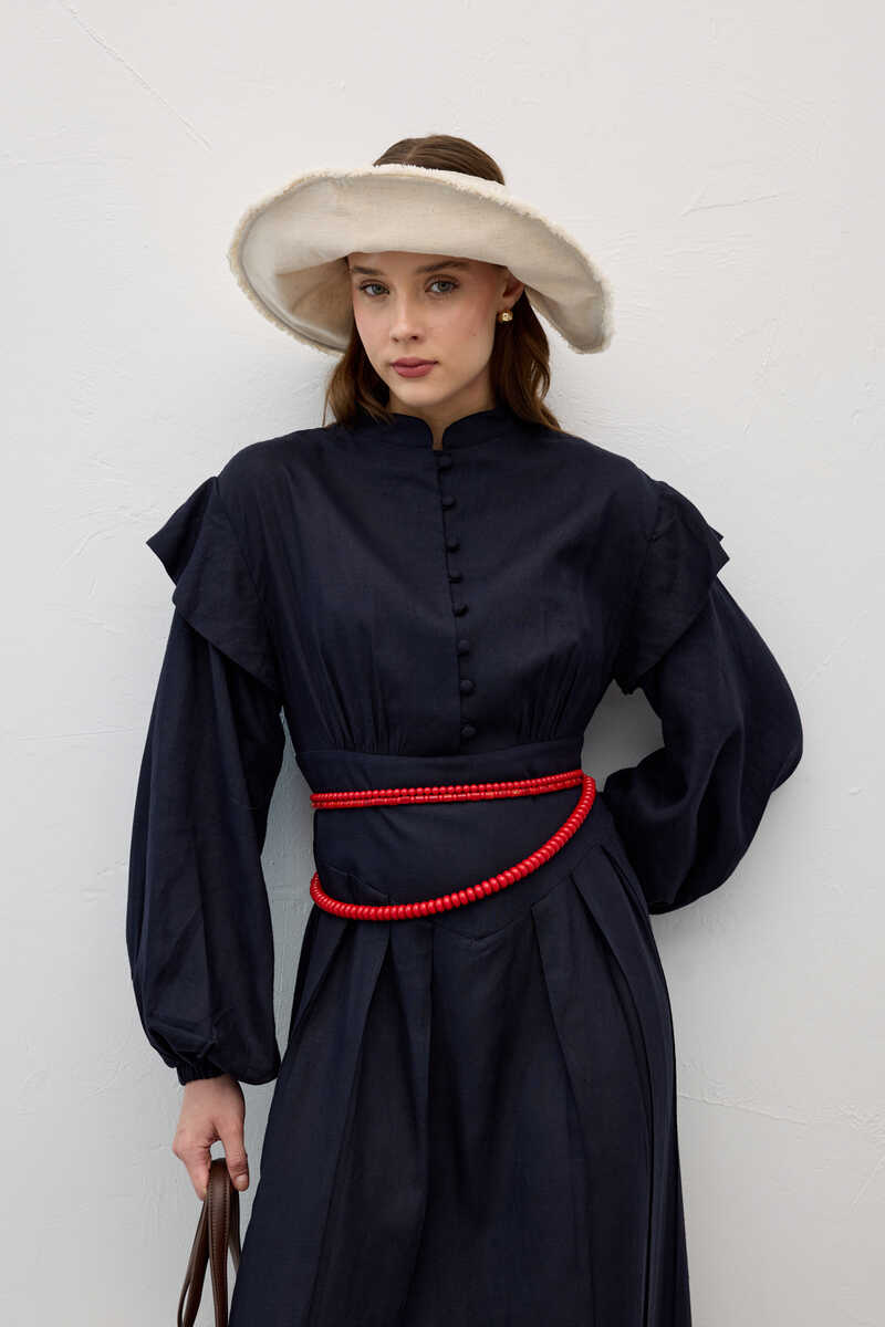 KATY ELBİSE LACİVERT - 6