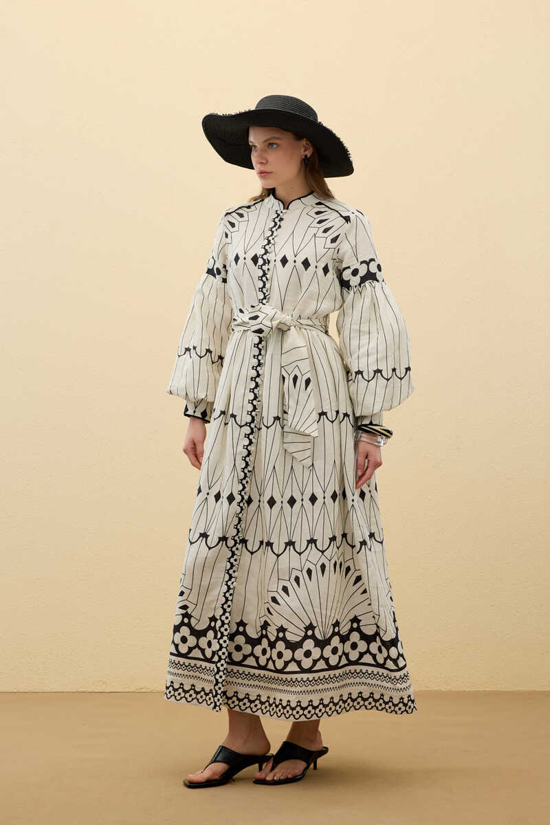 LAYLA ELBİSE BEYAZ - 4