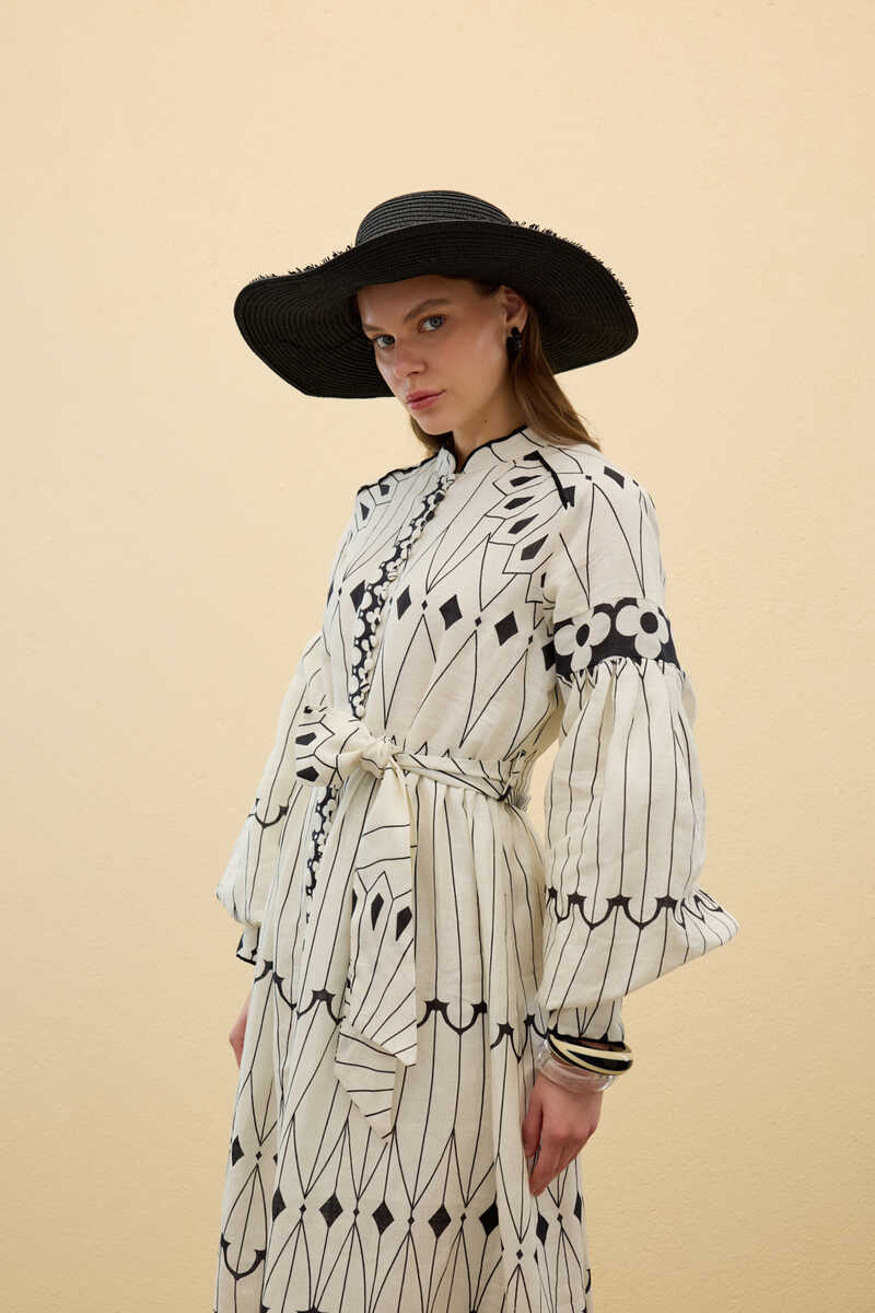 LAYLA ELBİSE BEYAZ - 5