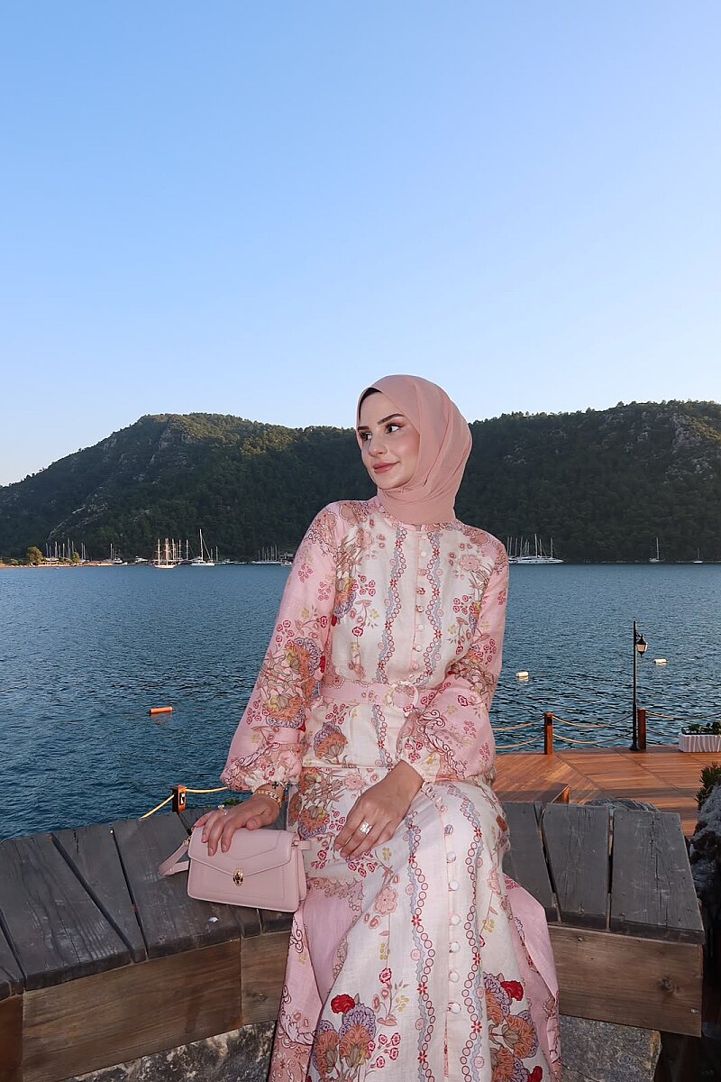 LİNA KETEN ELBİSE - MMB (1)