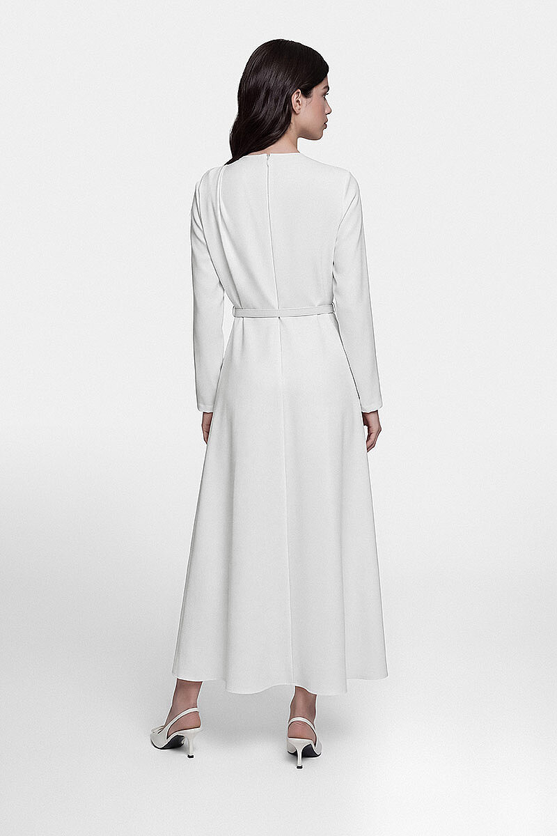 LORİN ELBİSE BEYAZ - 6