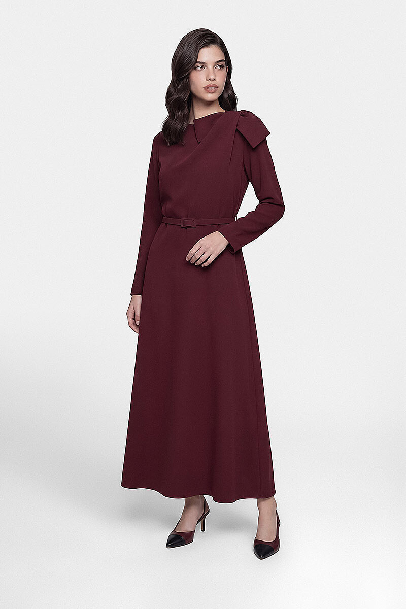 LORİN ELBİSE BORDO - MMB