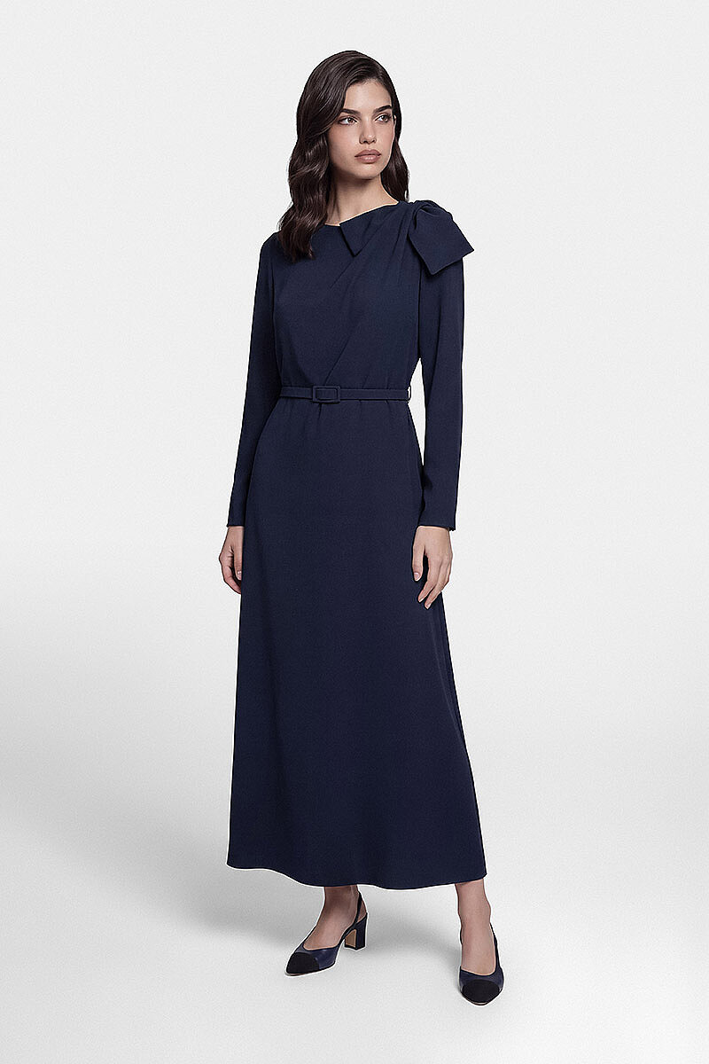 LORİN ELBİSE LACİVERT - MMB