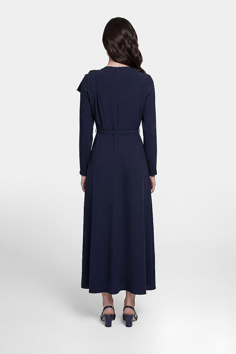 LORİN ELBİSE LACİVERT - 5