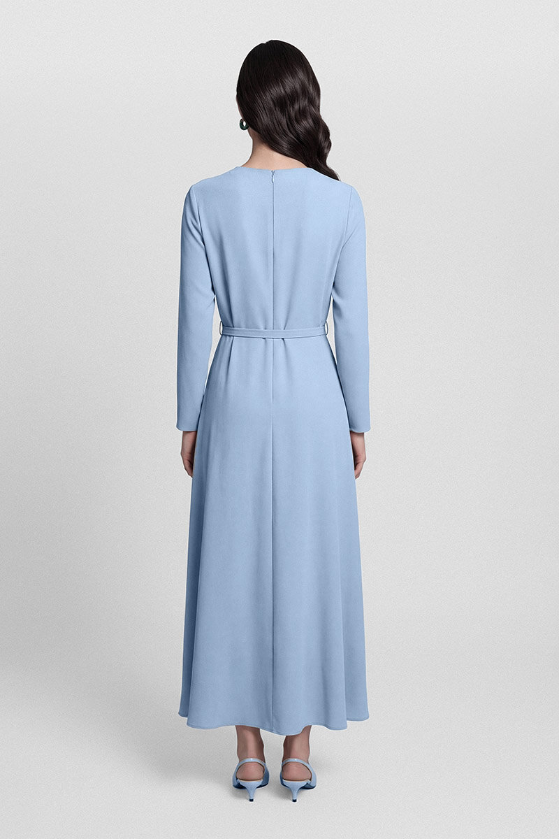 LORİN ELBİSE MAVİ - 7