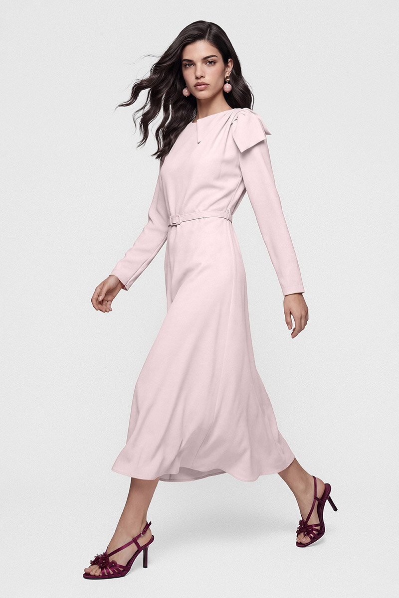 LORİN ELBİSE PEMBE - 3