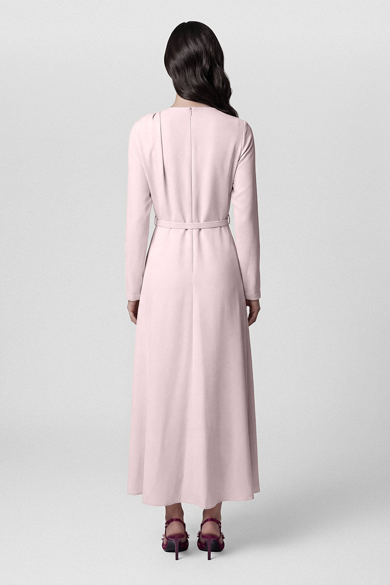 LORİN ELBİSE PEMBE - 6
