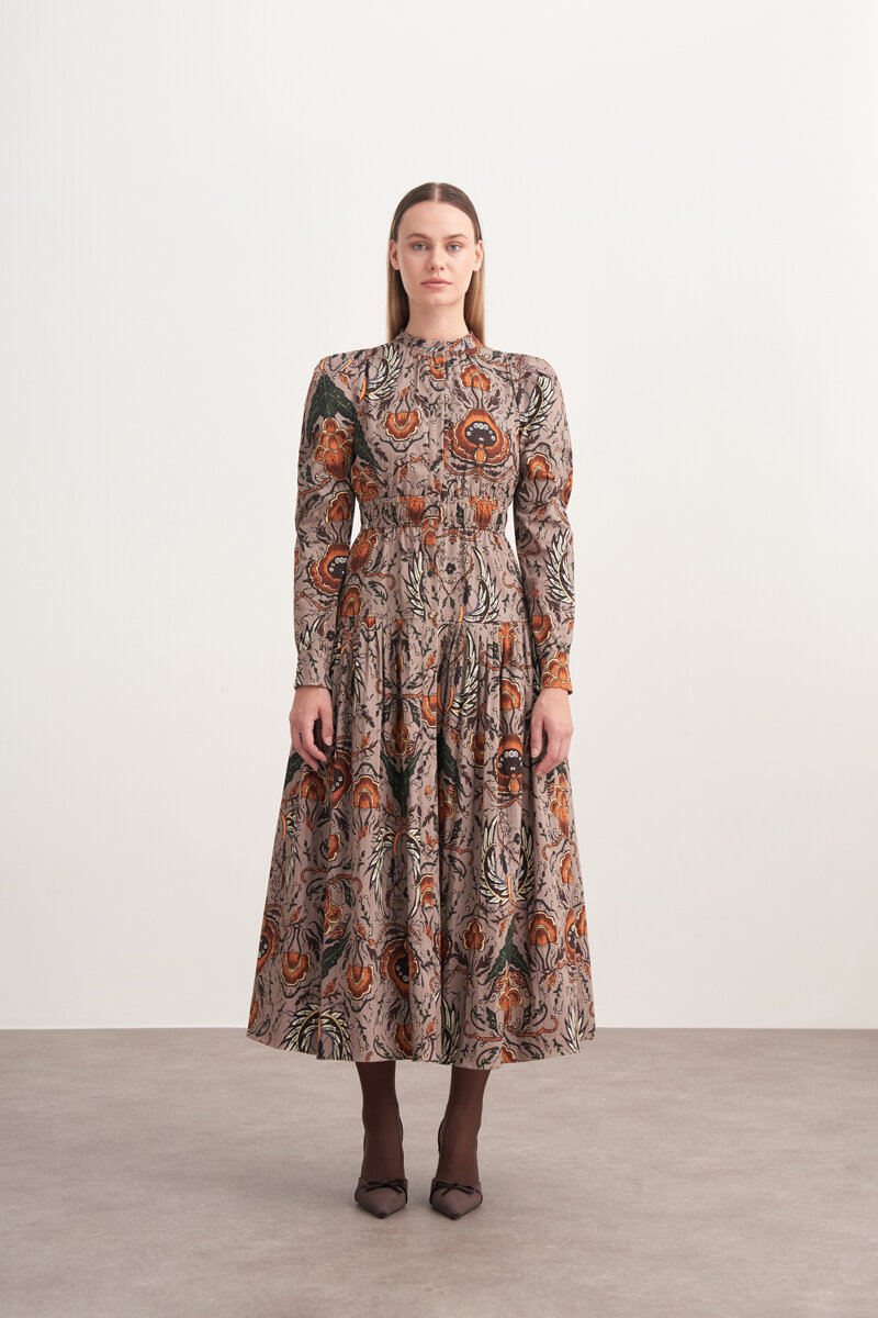 MİRAGE ELBİSE KAHVERENGİ - 3