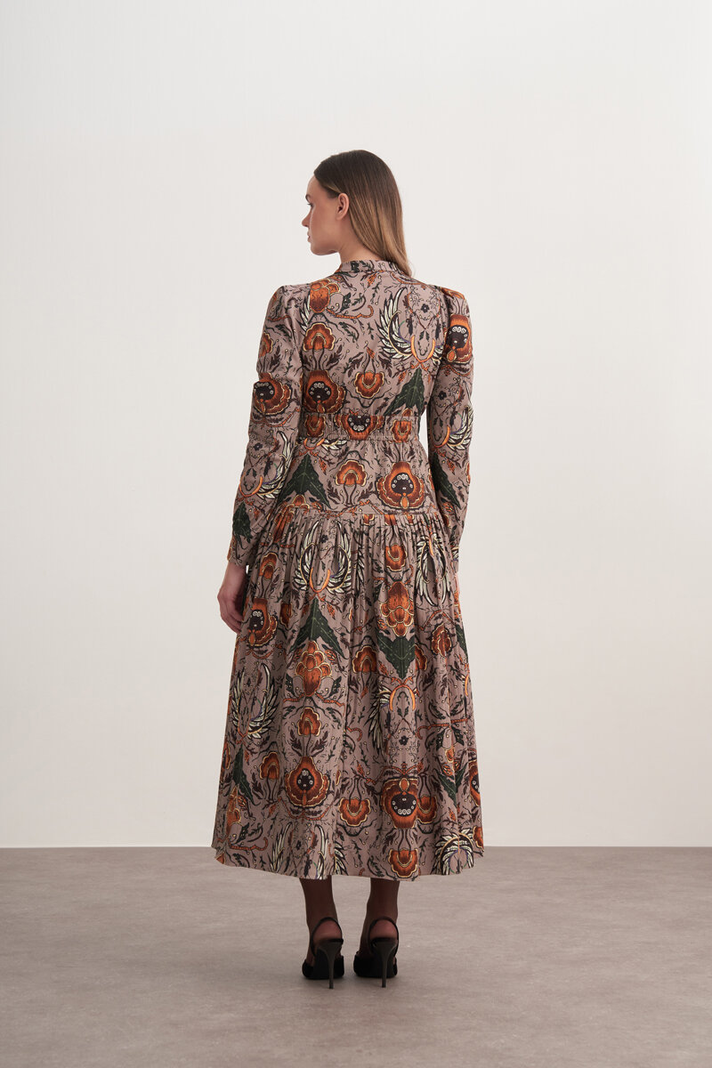 MİRAGE ELBİSE KAHVERENGİ - 6