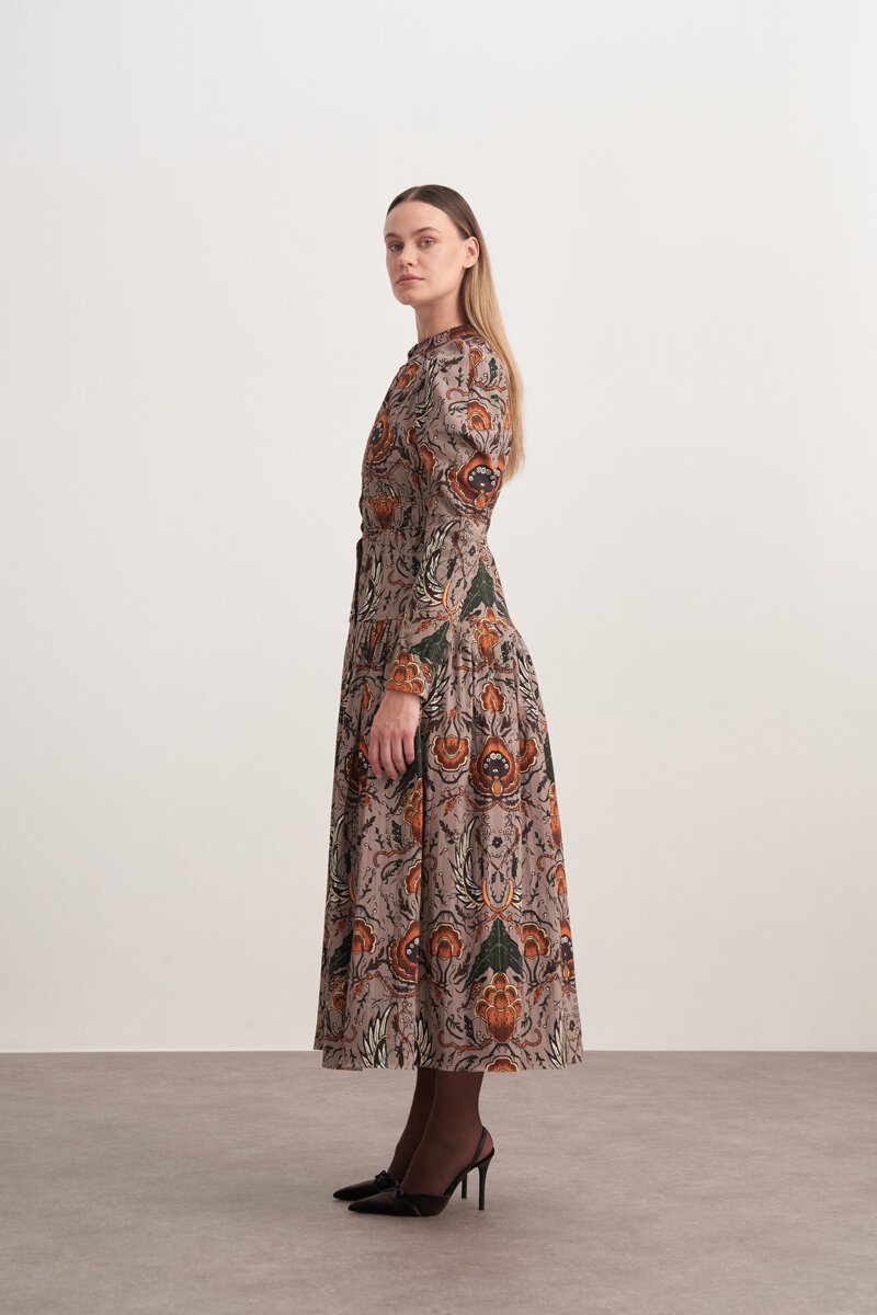 MİRAGE ELBİSE KAHVERENGİ - 5