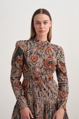 MİRAGE ELBİSE KAHVERENGİ - MMB