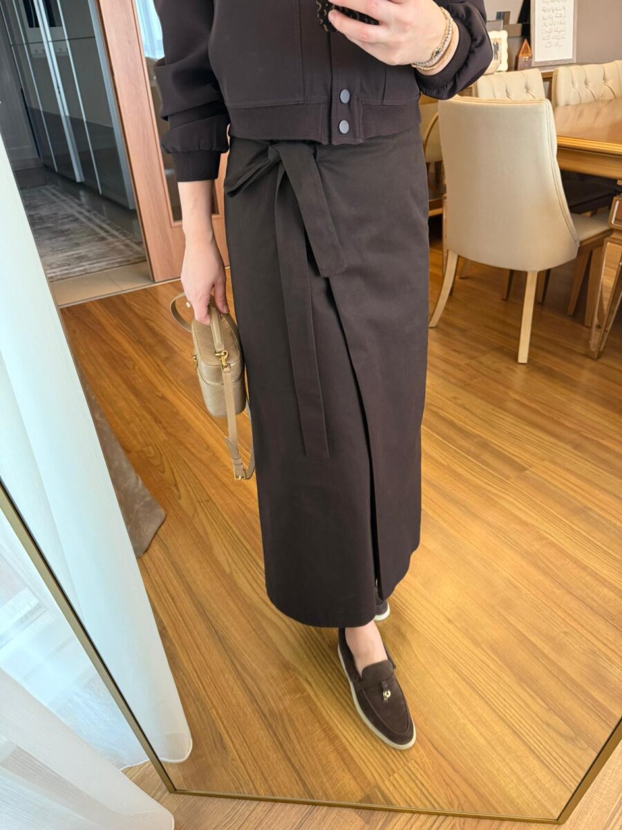 MİVA ETEK KAHVERENGİ - MMB