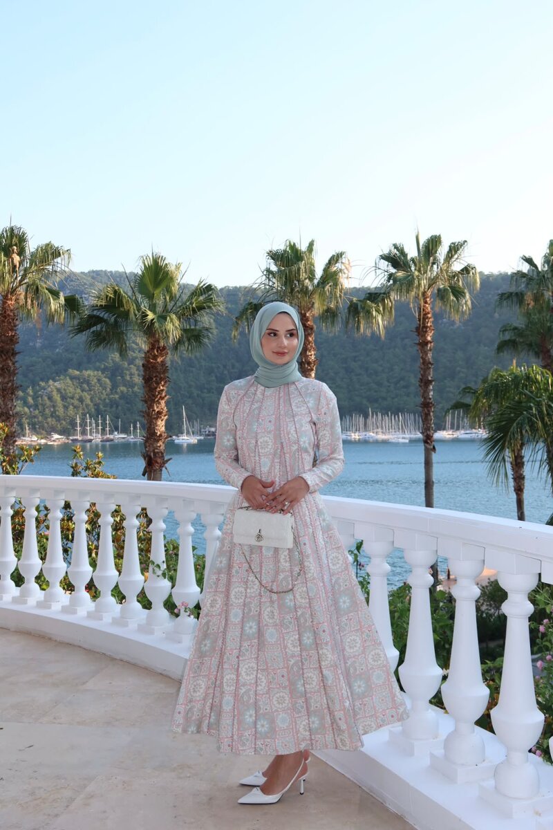 NARA ELBİSE PEMBE - MMB (1)