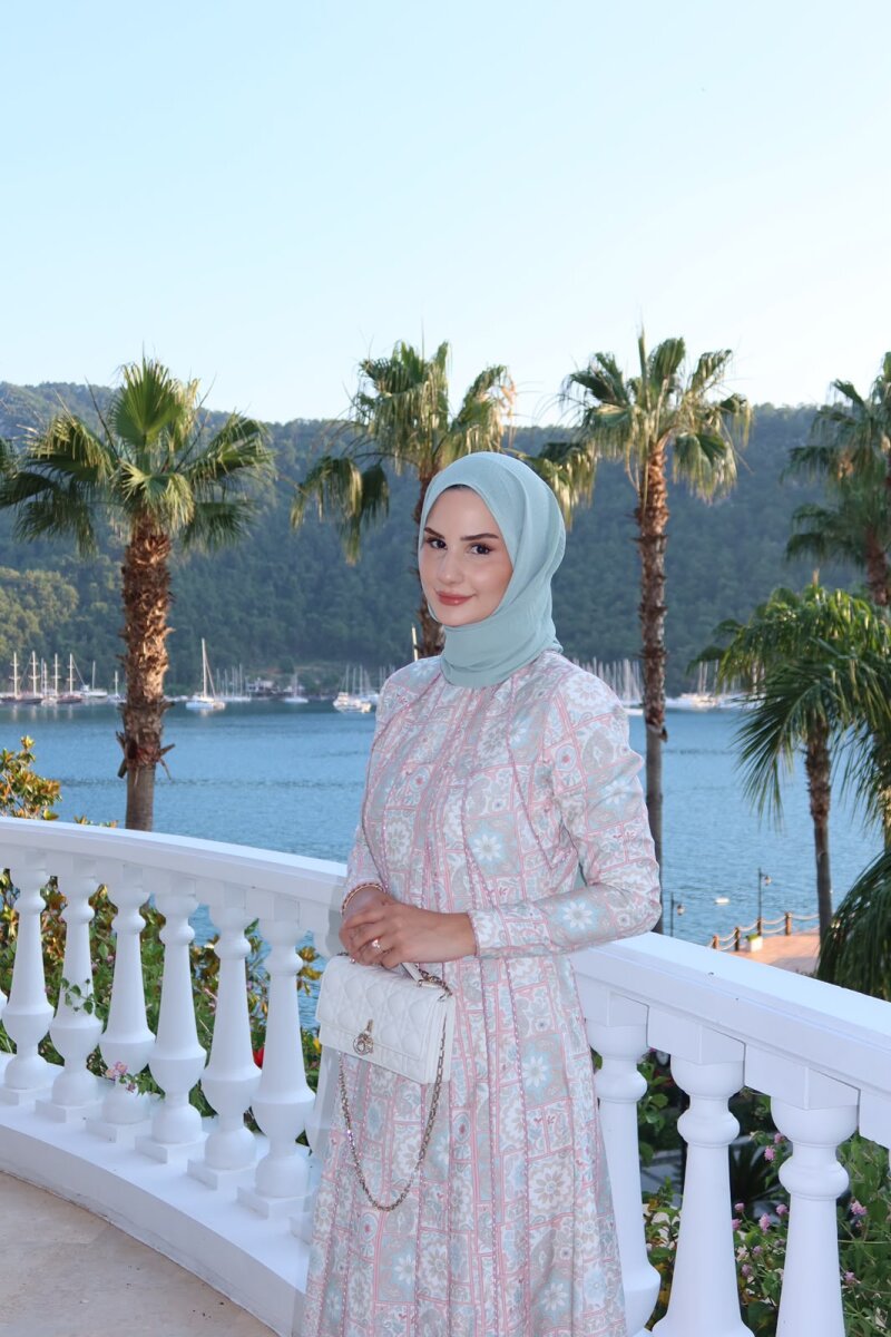 NARA ELBİSE PEMBE - 5