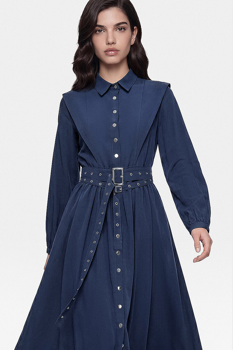 NEVA ELBİSE LACİVERT - 3