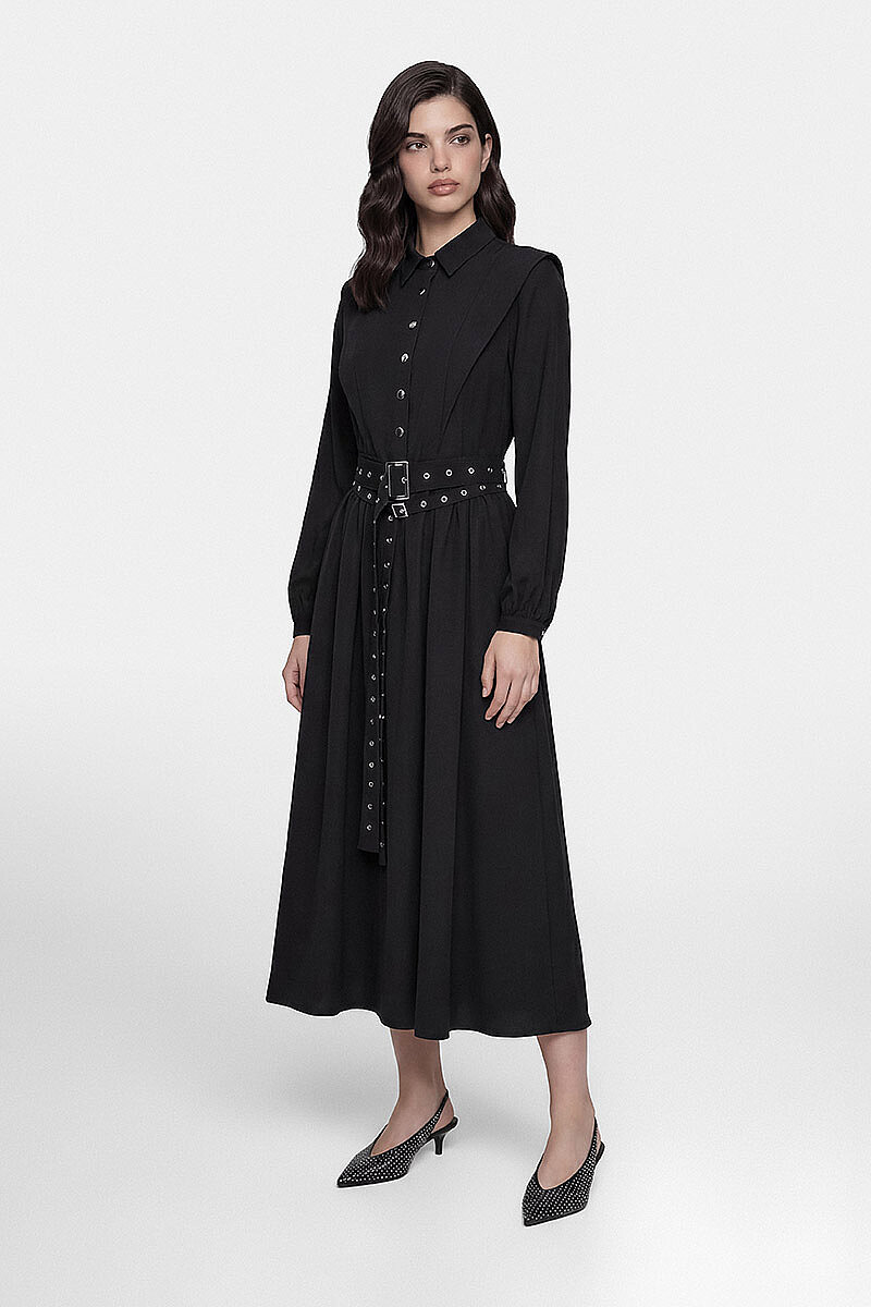 NEVA ELBİSE SİYAH - 4