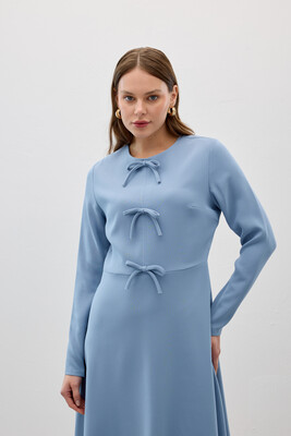 MMB - PEARLY ELBİSE BEBE MAVİ