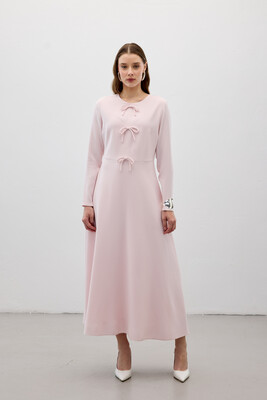 MMB - PEARLY ELBİSE PUDRA PEMBE