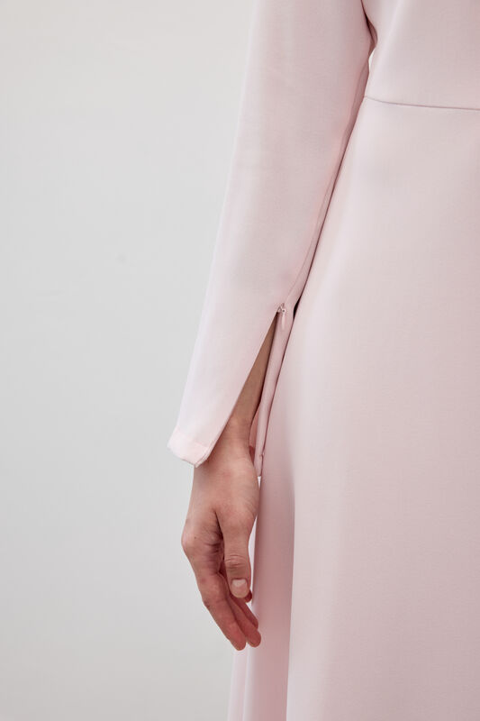 PEARLY ELBİSE PUDRA PEMBE
