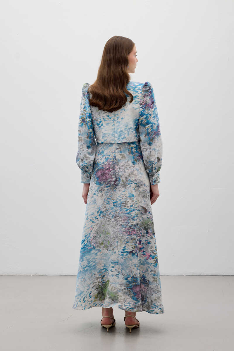 PERA ELBİSE MAVİ - 5