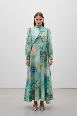 PERA ELBİSE YEŞİL - MMB