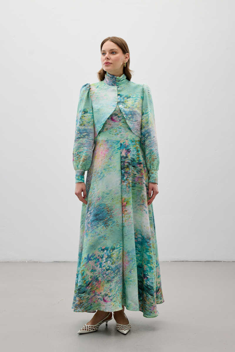 PERA ELBİSE YEŞİL - MMB