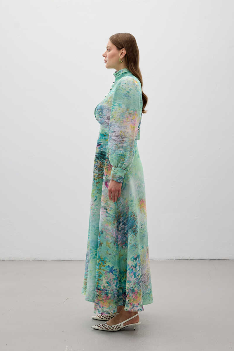 PERA ELBİSE YEŞİL - 3