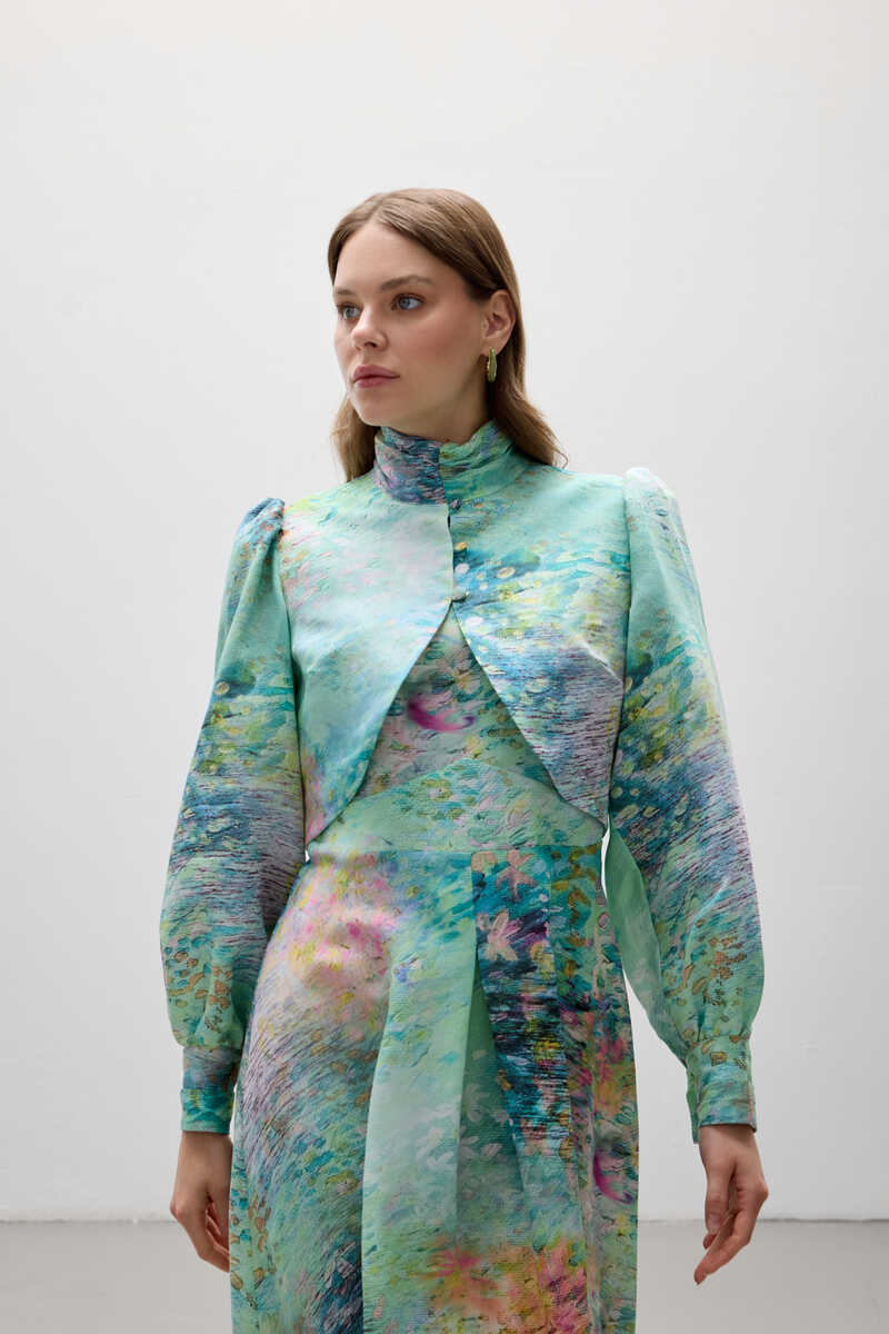 PERA ELBİSE YEŞİL - 4