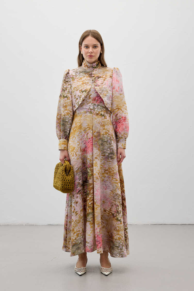 PERA ELBİSE BEJ - 3