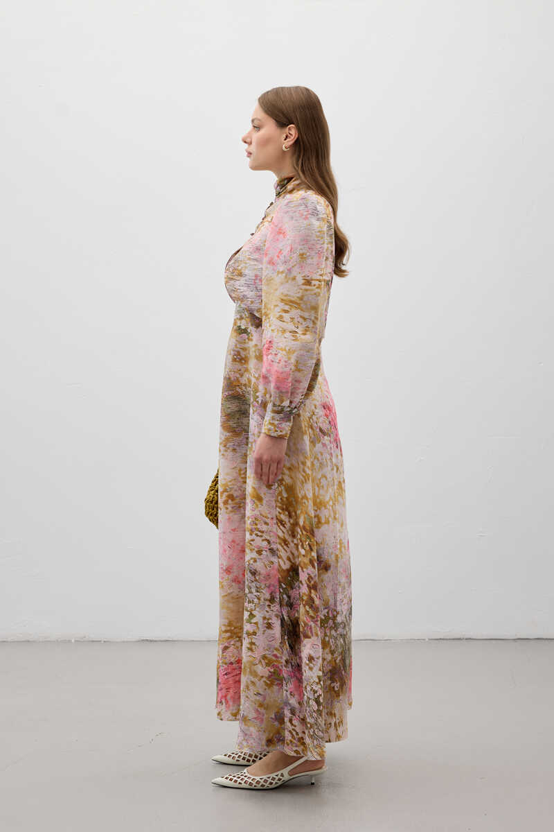 PERA ELBİSE BEJ - 5