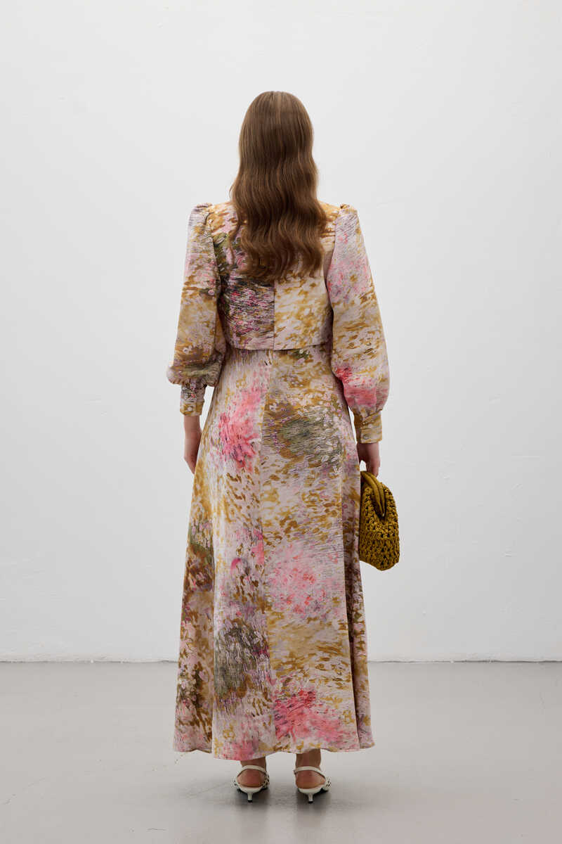 PERA ELBİSE BEJ - 6