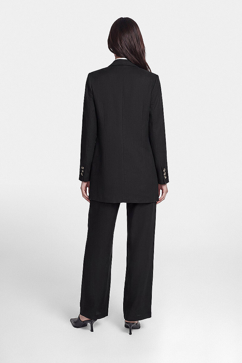 PRİVE KETEN TAKIM SİYAH - 5