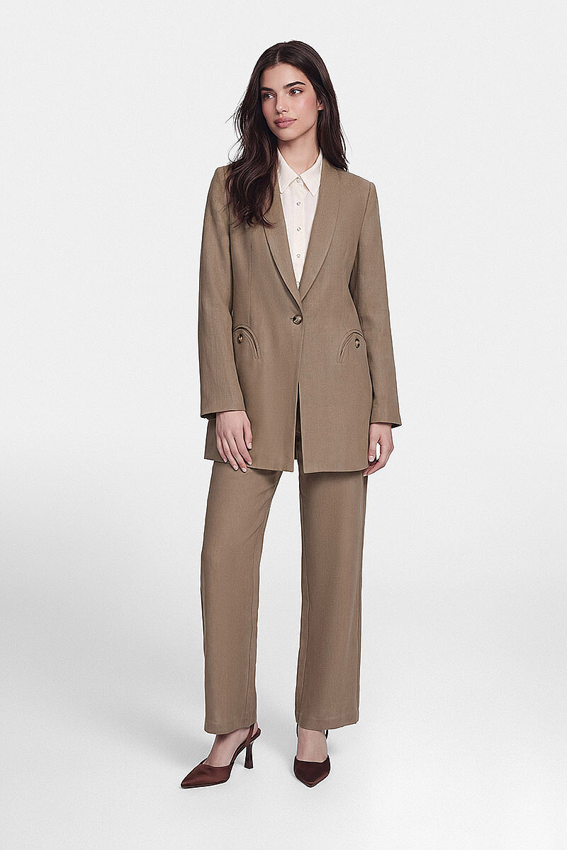 PRİVE KETEN TAKIM VİZON - 2